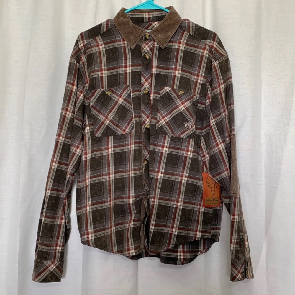 Men’s Hunt Bum Deer Gear NWT Flannel